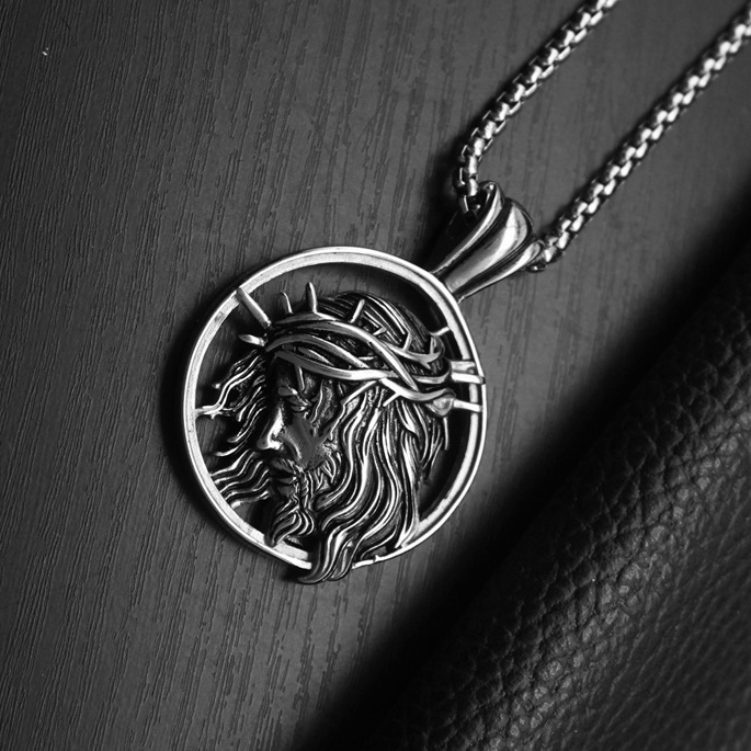 Jesus Crown of Thorns Pendant Necklace