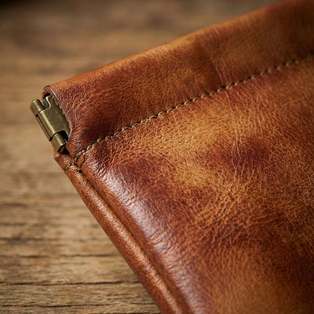 Genuine Leather Rosary Storage Pouch - Keep Your Rosary Close, Clean, and Protected