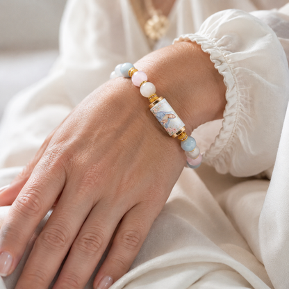 A Gentle Reminder of Grace — Natural Crystal Our Lady Bracelet