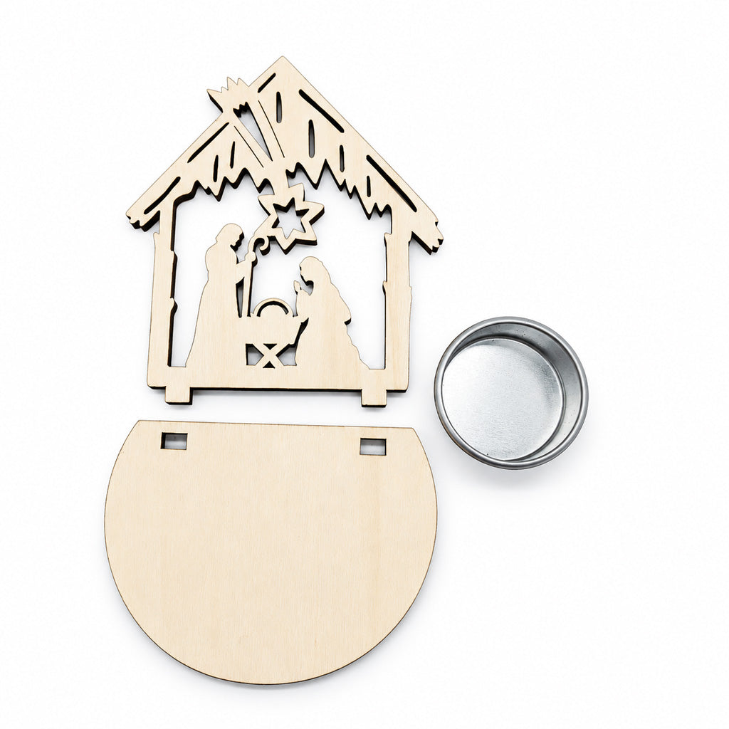 Christmas Nativity Candle Holder