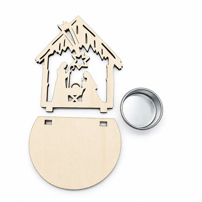 Christmas Nativity Candle Holder