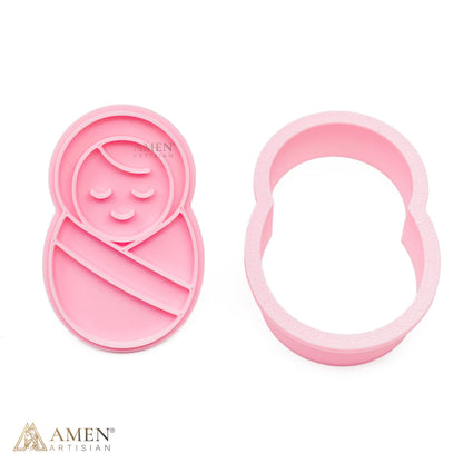 【DEAL TODAY】Nativity Cookie Cutter & Stamp Set – Mary, Joseph & Baby Jesus Christmas Baking