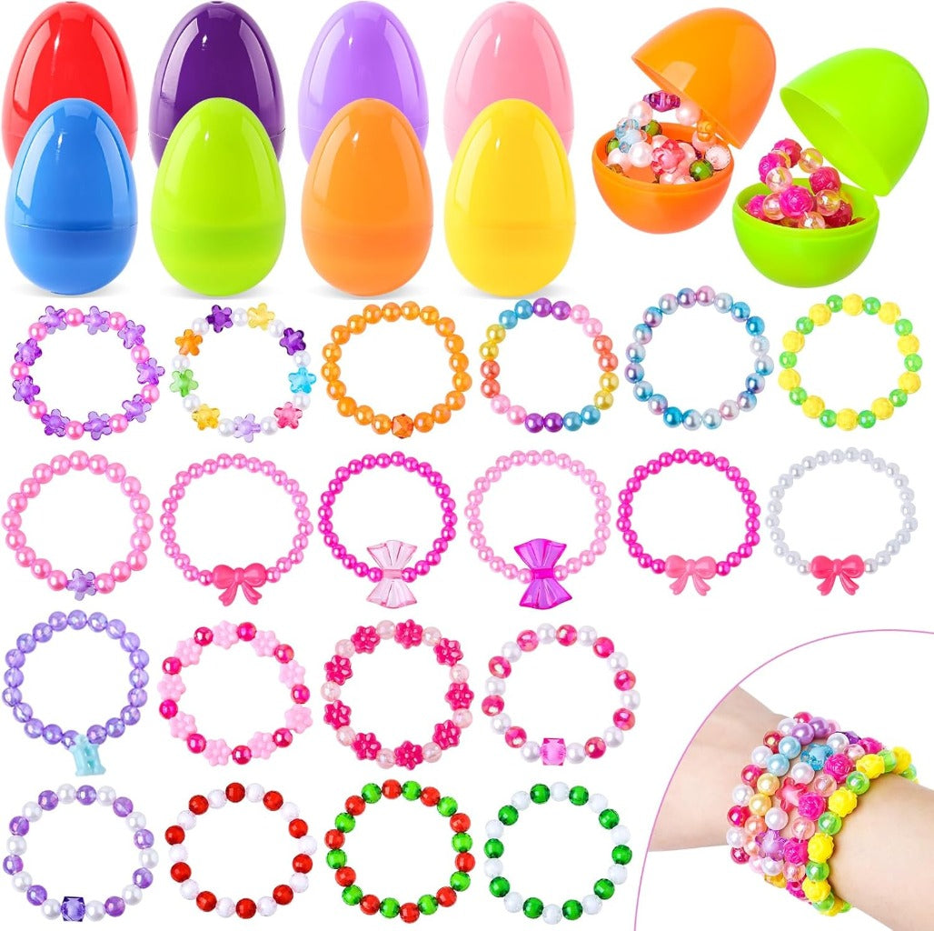 Prefilled Easter Eggs with Easter Eggs Bracelet Gift Set  Amen Artisan