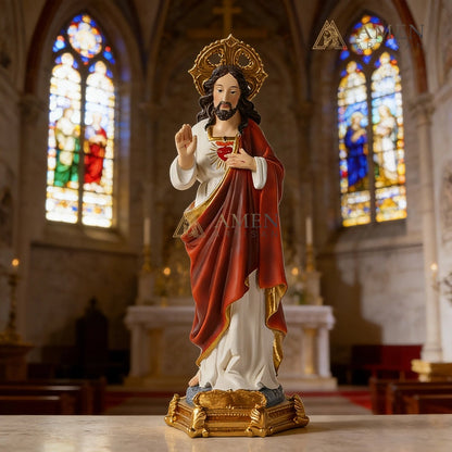 Sacred Heart of Jesus Statue Amen Artisan