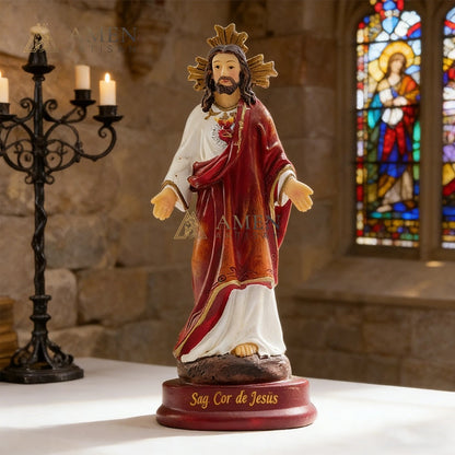 Sacred Heart of Jesus Statue Amen Artisan