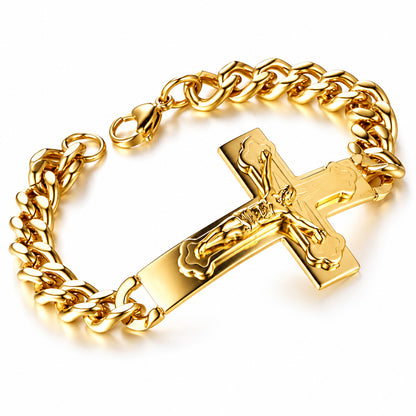 316 Stainless Steel Crucifix Bracelet