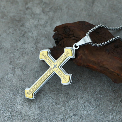 Lord’s Prayer Cross Pendant