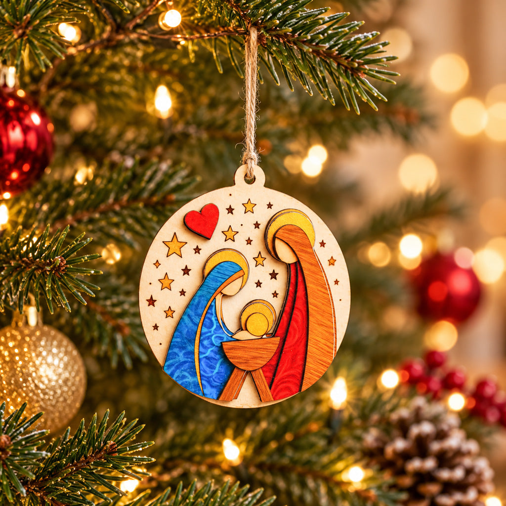 【DEAL TODAY】Holy Family Christmas Tree Ornament