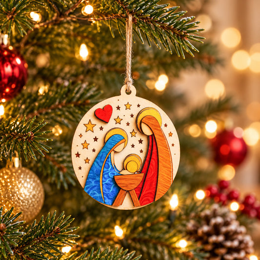 【DEAL TODAY】Holy Family Christmas Tree Ornament