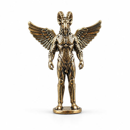 Handcrafted Solid Brass Guardian Angel Figurine - Protection, Peace & Blessing |  Amen Artisan