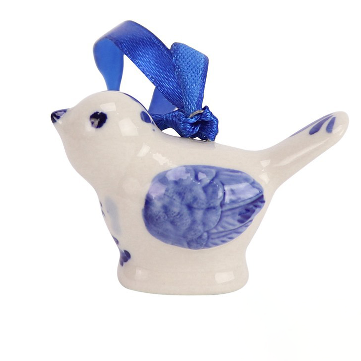 Delft Blue Ceramic Tabletop Ornament Amen Artisan