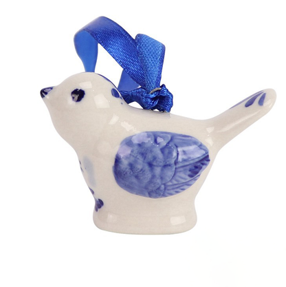 Delft Blue Ceramic Tabletop Ornament Amen Artisan