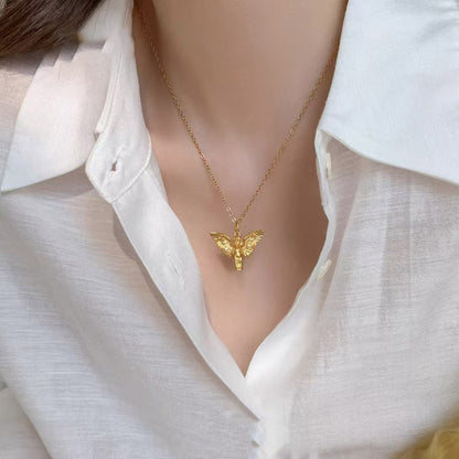 Cupid, the Mysterious Little Angel Gold-Plated Love Charm Necklace, Serendipity Token Amen Artisan