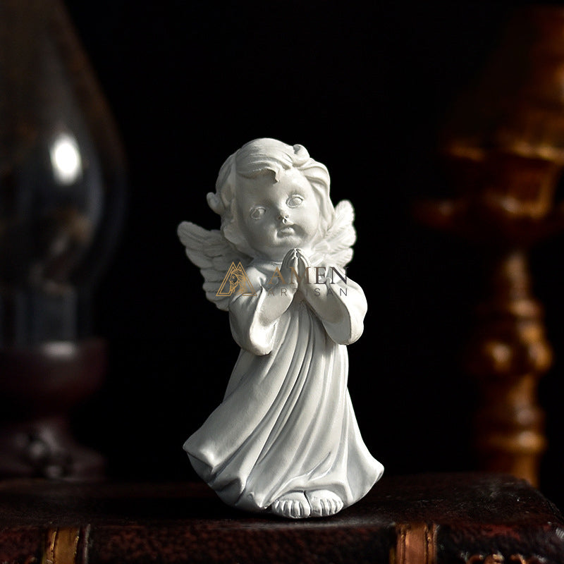 Little Angel Statue Figurine Amen Artisan