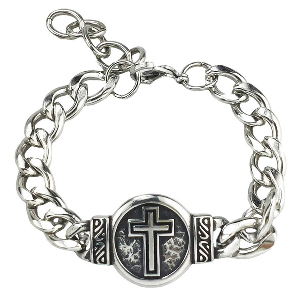 St. Benedict Medal Curb Chain Bracelet