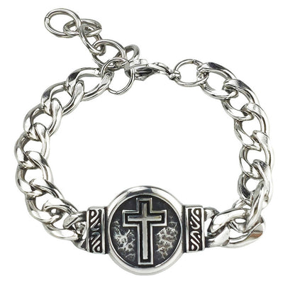St. Benedict Medal Curb Chain Bracelet