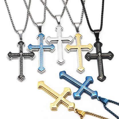 Lord’s Prayer Cross Pendant