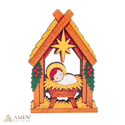 Christmas Nativity Manger Display