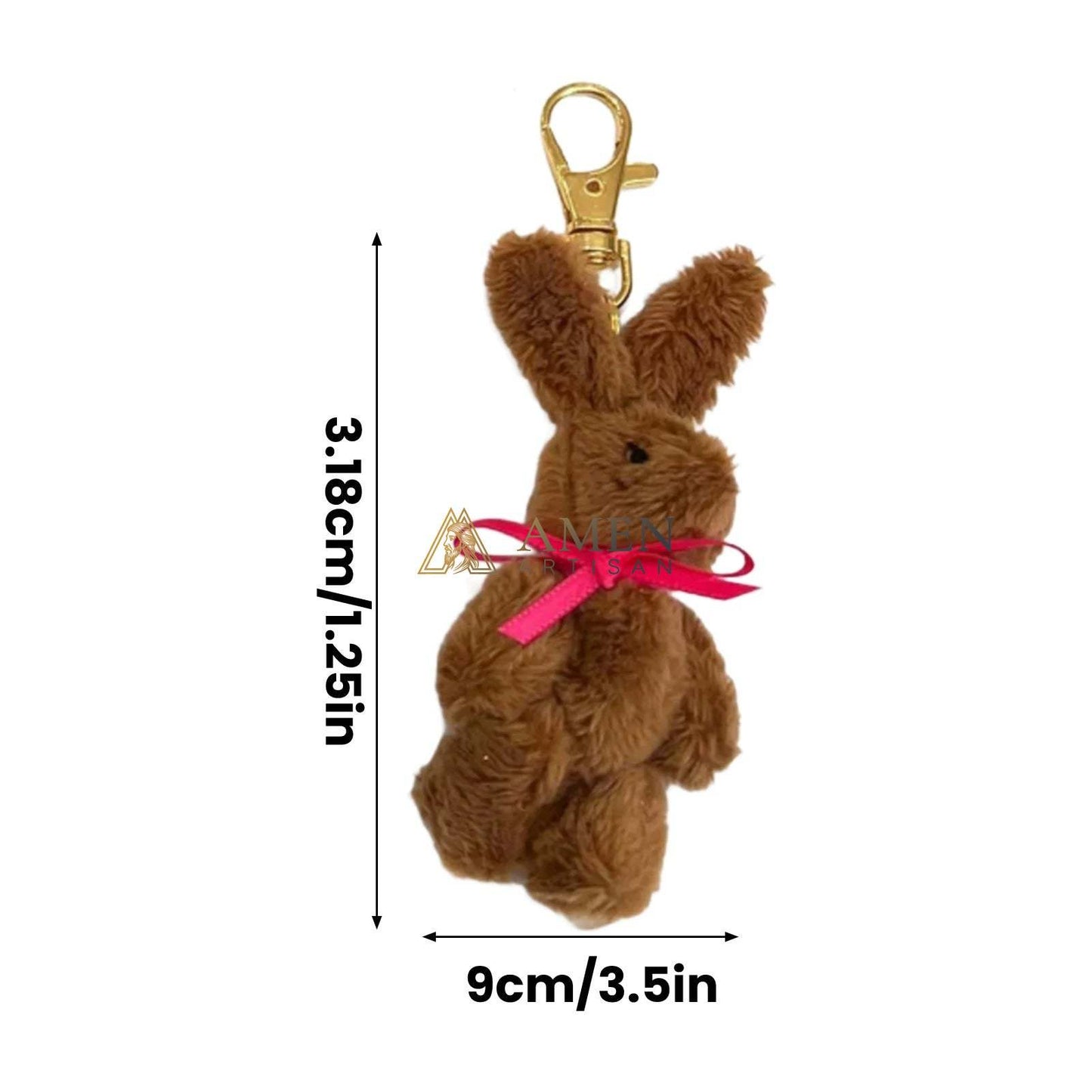 Cuddly Bunny Pocket Hug Charm Amen Artisan