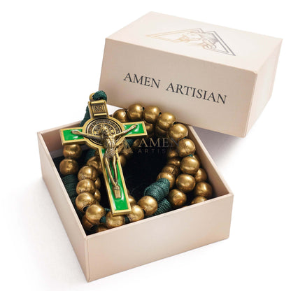 Rosario con crucifijo de paracord Amén Artesano