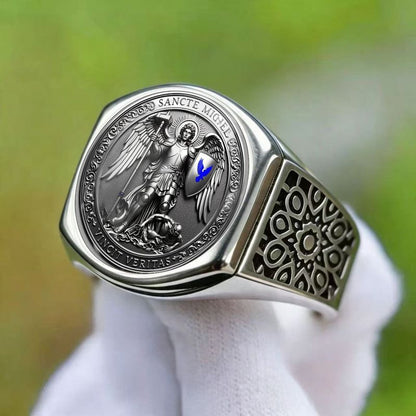 St. Michael the Archangel Signet Ring | Amen Artisan