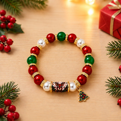 Christmas Tree Charm Bracelet