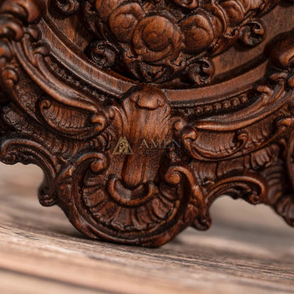 Our Lady in Prayer Wood Carving Amen Artisan