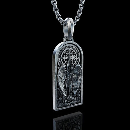 St. Michael & St. Benedict Medal Necklace