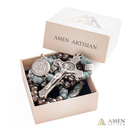 【Limited-Time 50% Off】Heavy Brass Saint Benedict Rosary – Built for Strength & Weight (~5oz)