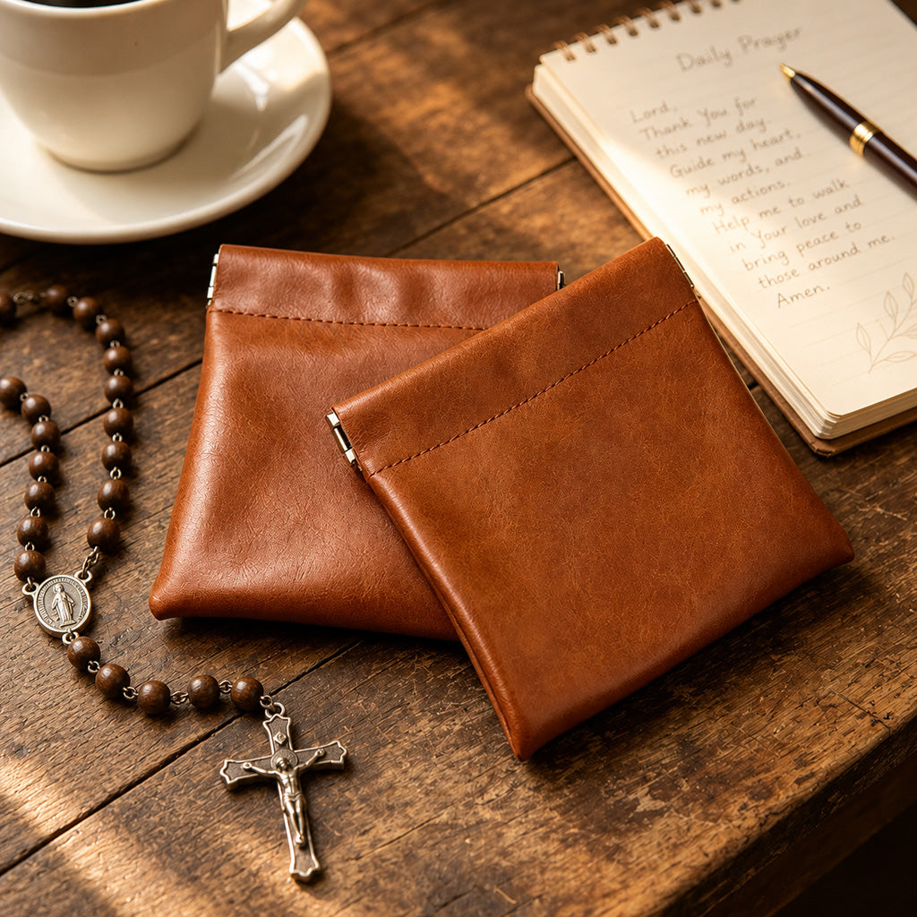 Simple Rosary Storage Pouch for Everyday Carry and Prayer