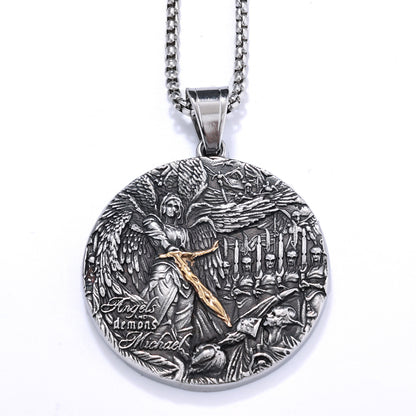 Carry a Powerful Reminder of Faith & Protection — St. Michael Sword Necklace