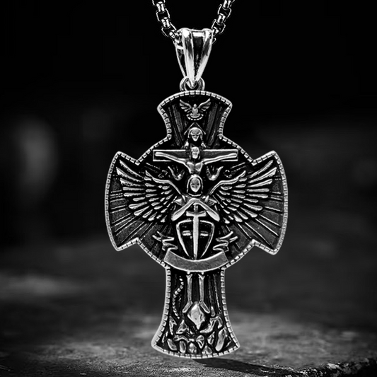 St. Michael the Archangel Cross Necklace | Amen Artisan