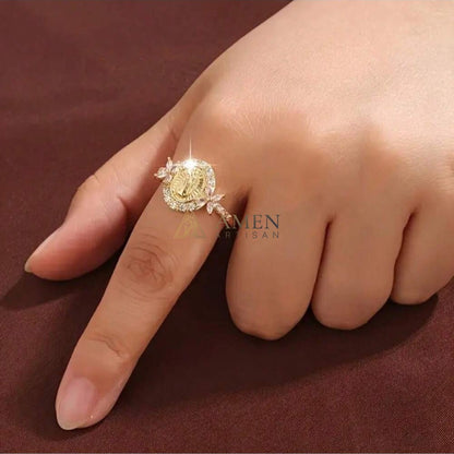 Virgin Mary Crystal-Encrusted Ring Amen Artisan