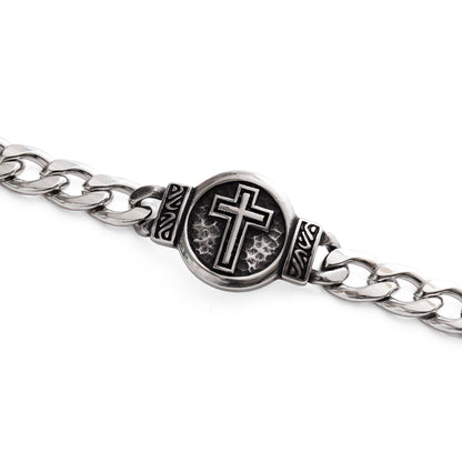 【DEAL TODAY】St. Benedict Medal Curb Chain Bracelet