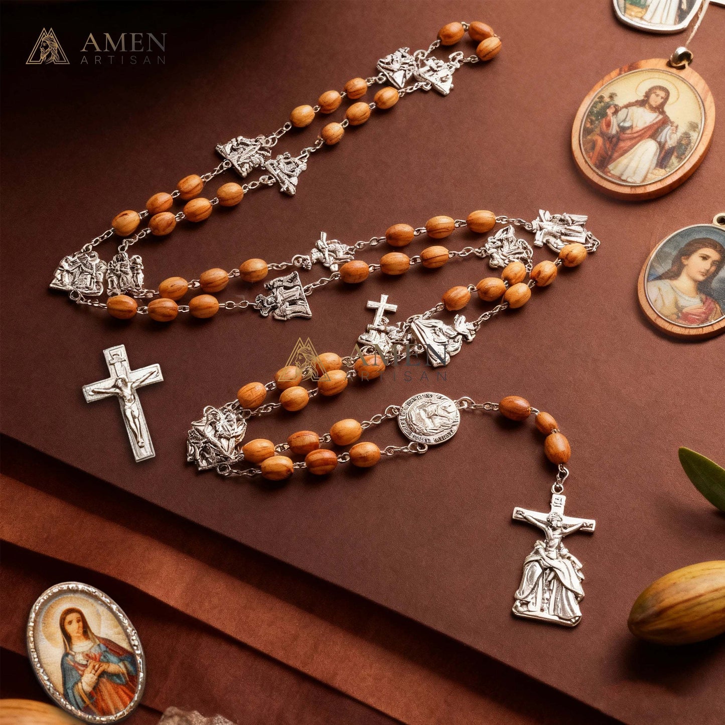 Stations of the Cross Rosary Amen Artisan
