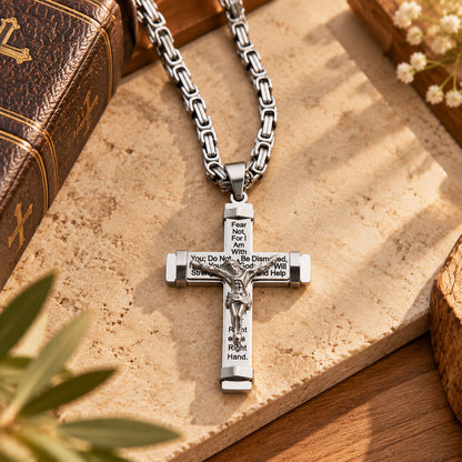 Fear Not Christian Crucifix Necklace | Amen Artisian