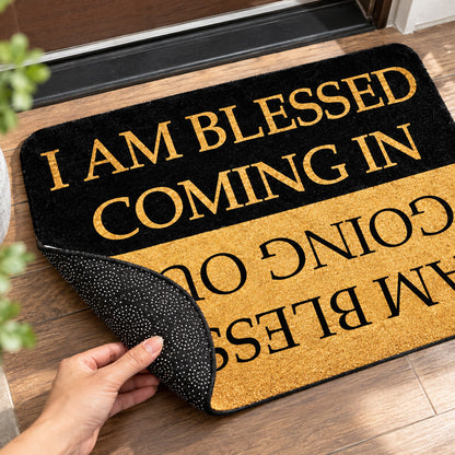 Blessed Coming In & Going Out – Two-Way Christian Doormat