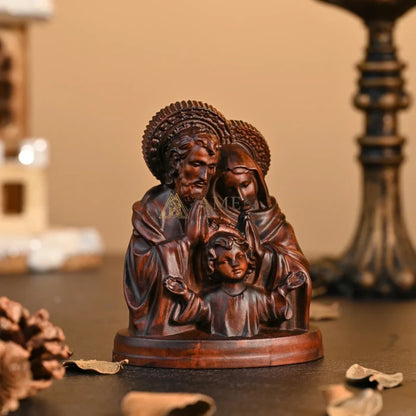 Holy Family Wood Carving