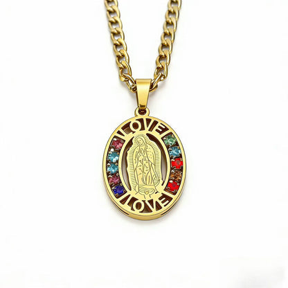 Our Lady of Guadalupe Medal Necklace