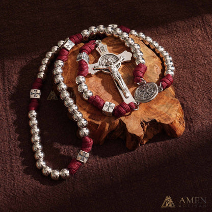 【Limited-Time 50% Off】Heavy Brass Saint Benedict Rosary – Built for Strength & Weight (~5oz)