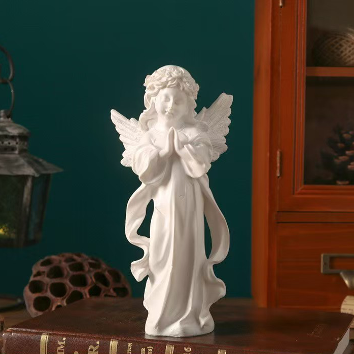 Angel Alice Little Girl Statue | Storybook Guardian, Whimsical Desk Decor