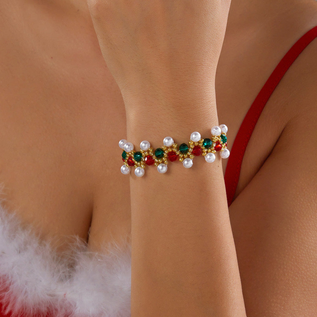 Christmas Beaded Bracelet