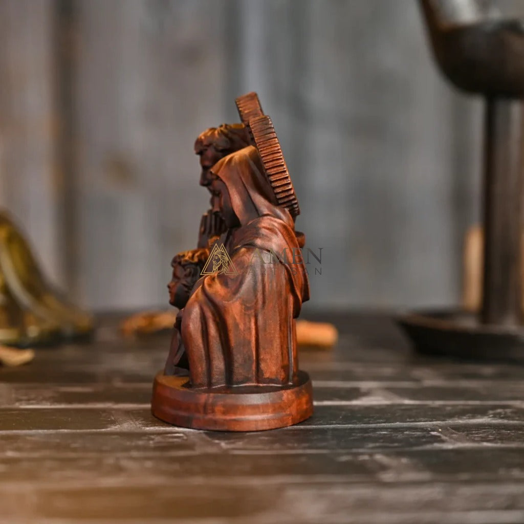 Holy Family Wood Carving