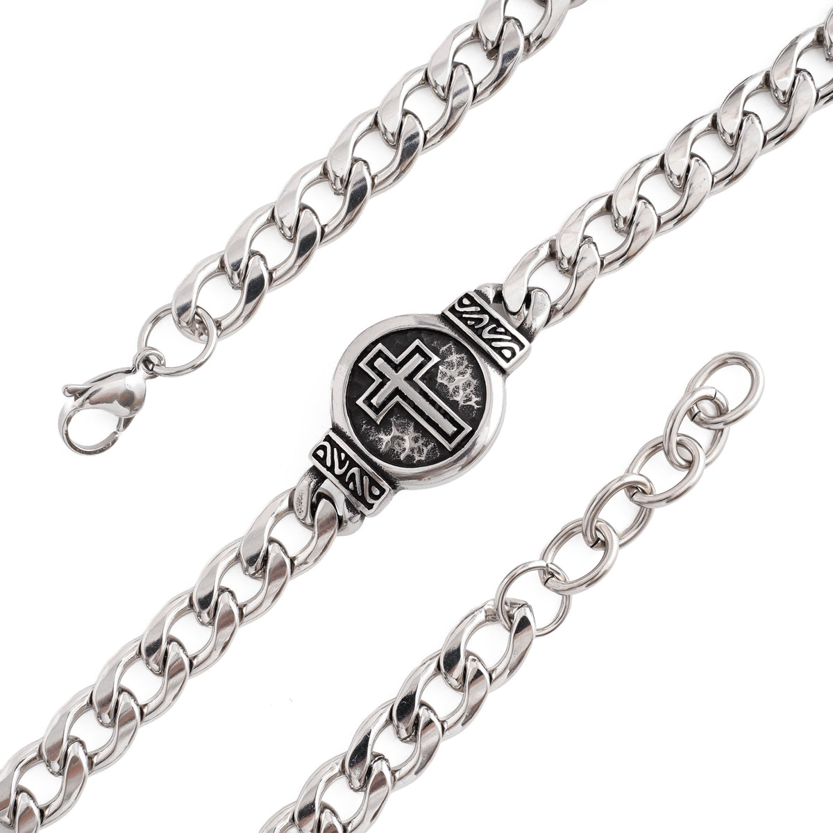 【DEAL TODAY】St. Benedict Medal Curb Chain Bracelet