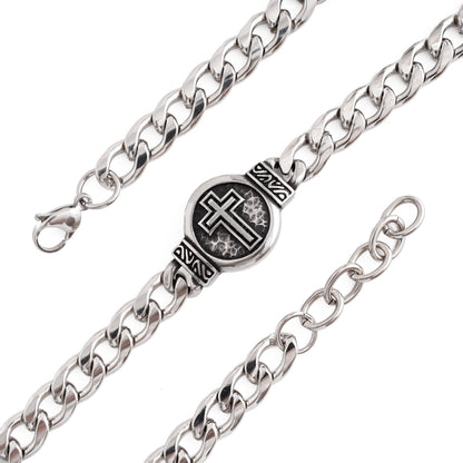 【DEAL TODAY】St. Benedict Medal Curb Chain Bracelet