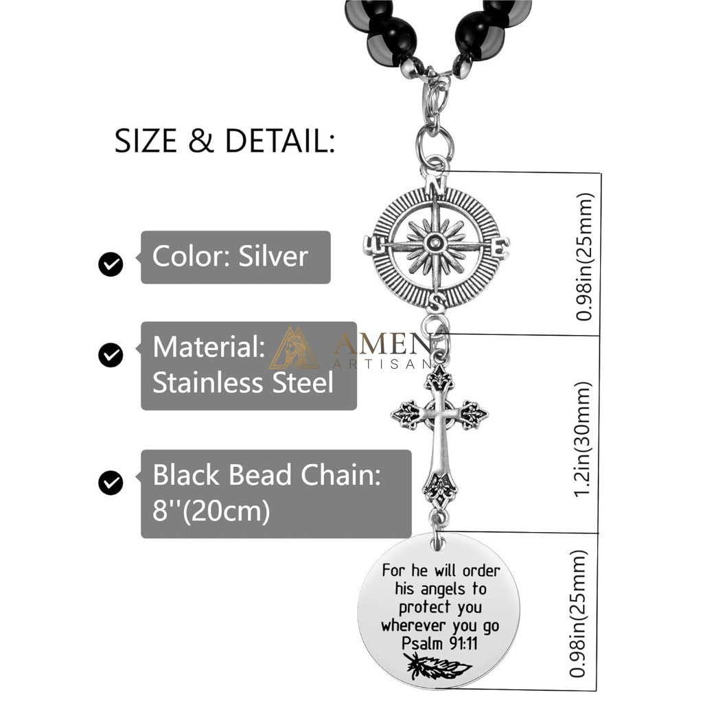 Cross Scripture Protection Car Charm Amen Artisan