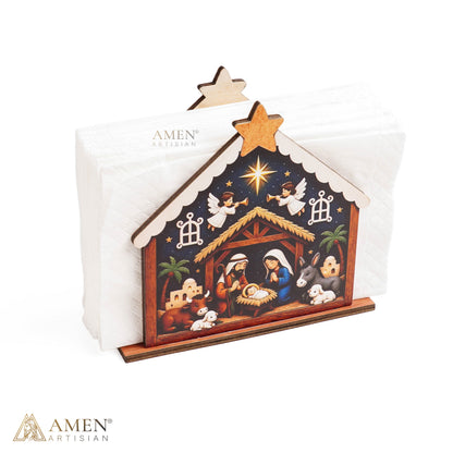 Christmas Nativity Napkin Holder