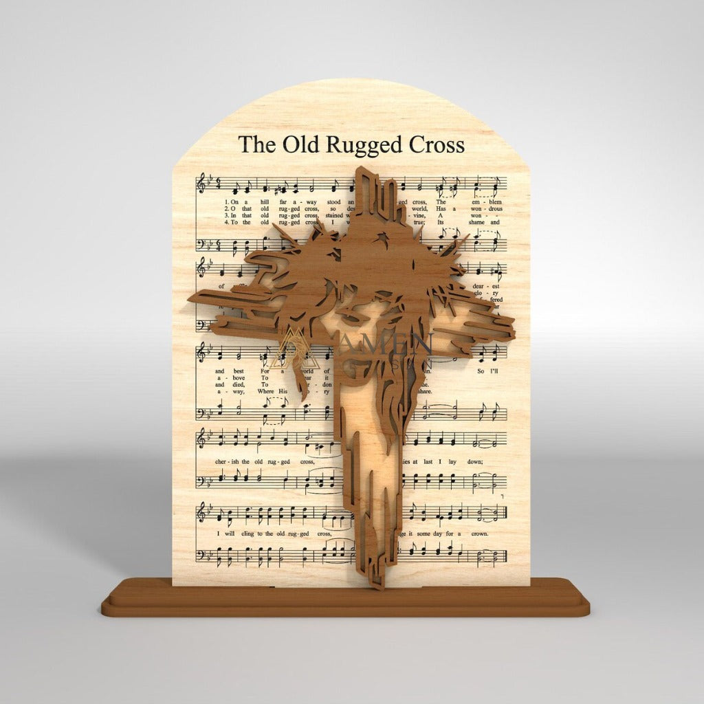 Easter Wooden Hymn Laser-Cut Figurine Amen Artisan