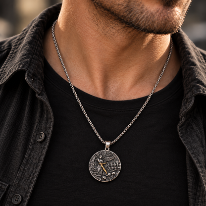 Carry a Powerful Reminder of Faith & Protection — St. Michael Sword Necklace