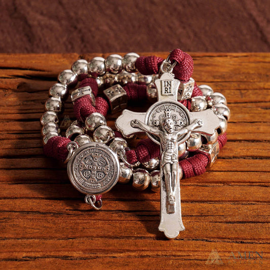 【Limited-Time 50% Off】Heavy Brass Saint Benedict Rosary – Built for Strength & Weight (~5oz)